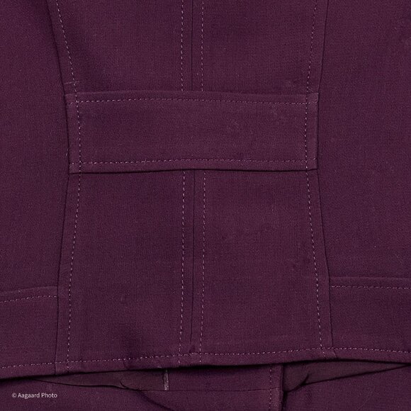 WHBM Stitched Shoulder Open Front Semi-Cropped Moto Blazer Skirt Set Size 10 - Picture 6 of 15